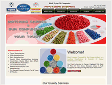 Tablet Screenshot of meritpolymers.com